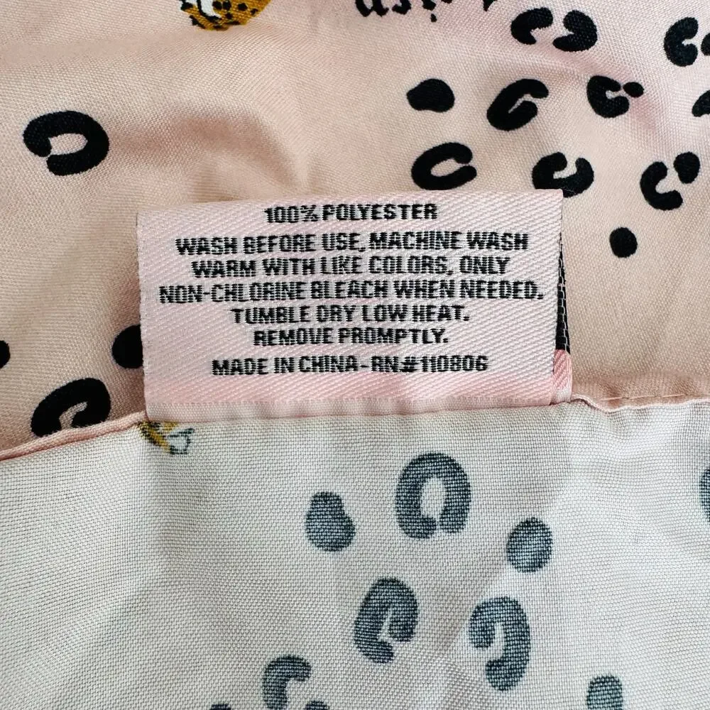 Juicy Couture Home Queen Sheet Set & Matching Accent Throw Pillow